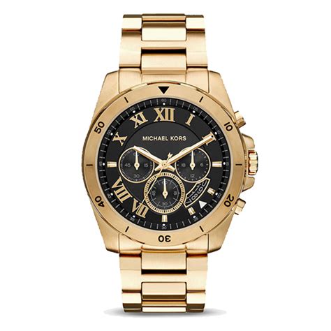 gold oversized michael kors watch|Michael Kors matte black watch.